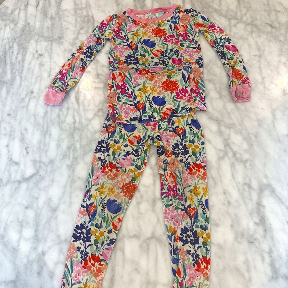 Little Sleepies Pajama Set in Summer Garden 3T